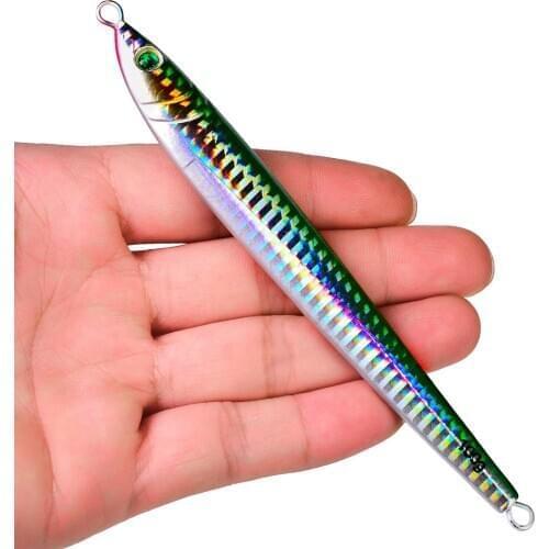 7g 10g 14g 17g 21g 28g 40g 60g 80g 100g Metal Jig Fishing Lure 5 Colors Paillette Wobbler Artificial Hard Bait