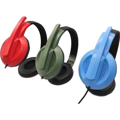 Factory Outlet Gaming Headphones High Quality 3.5mm Microphone Stereo Wired Headphones
