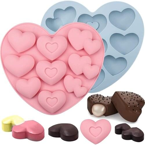 Love Chocolate Silicone Mold DIY Candy Jelly Mold High Quality Cake Mold Practical Baking Accessories Non-stick and Portable