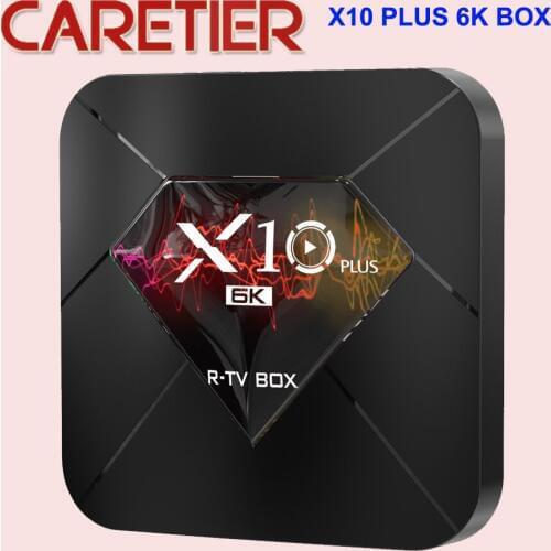 X10 Plus TV Box Android 9.0 4GB+32GB/64GB Quad-Core WiFi 3D H.265 6K Set Top Box High-intensity Video Output SD 10pcs/lot