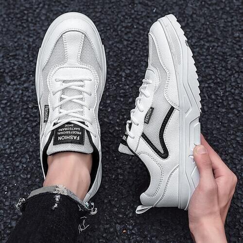 Spring Mens sneakers-mens solid mens man fashion white shoes breathable knitting 2020 for sneaker hot para Men espadrilles s on