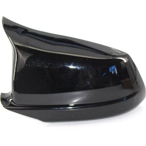 1Pair New Rear View Mirror Outside Housing Wing Mirror Cover Cap Balck for BMW 5 Series F10 2011-2013