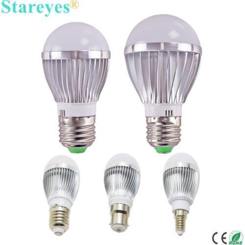 1 Piece Dimmable Bubble Ball Bulb AC85-265V 5W 4W 3W E14 E27 B22 GU10 Globe light LED droplight Bulb LED Lamp LED Light lighting