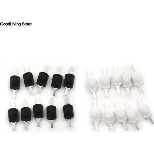 10PCS 12*8MM DC 30V 1A Black On Off Mini Push Button Switch for Electric Torch Push Button Switch