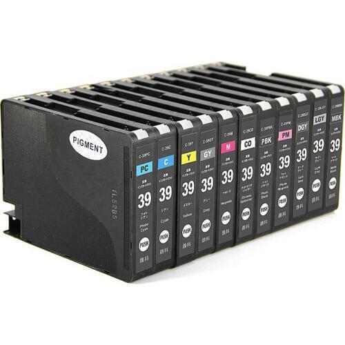 12color 38ml PGI39 Compatible for PIXUS PRO - 1 printer