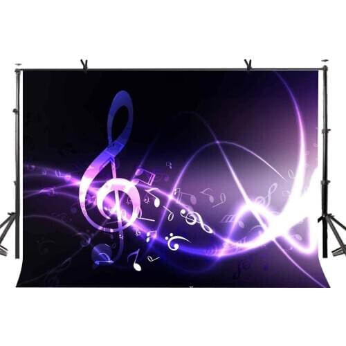 150x220cm Psychedelic Music Backdrop Purple Psychedelic Music Symbol Photography Background and Musical Theme Party Screen