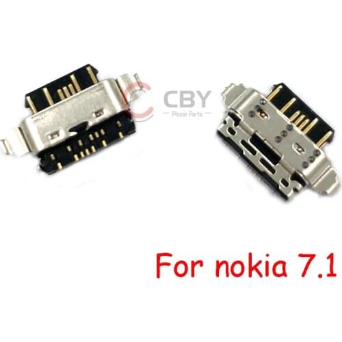 50PCS For Nokia 5.1 6.1 7.1 7 8 Plus Micro Usb Charging Connector Plug Dock Socket Port
