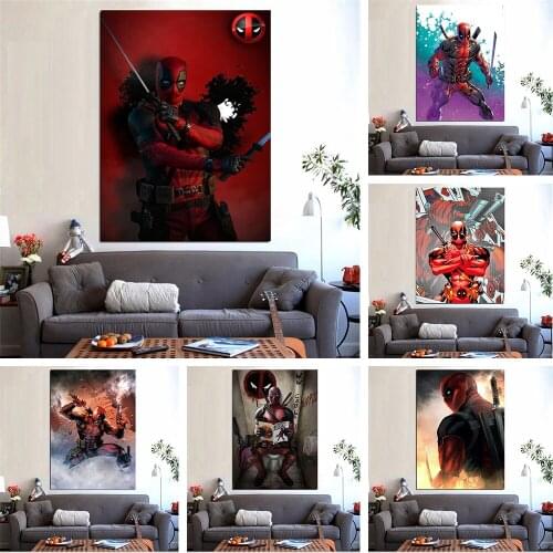 Marvel 5D Diamond Painting Diamond Embroidery Full Drill Square Avengers Superhero Deadpool Mosaic Home Decor Cross Stitch Kits