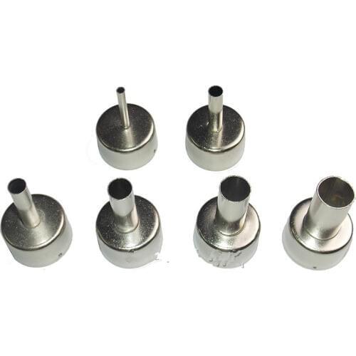 6PC 22MM Universal Nozzle Soldering Station Hot Air Stations Gun Nozzles 858 858A 858D 868 878 898 Accessories Welding Nozzles