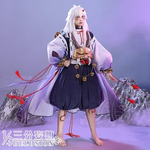 Anime Game Onmyoji SSRi Ibaraki-Douji Early Youth Dress Party Dress Cosplay Costume Women Role Play Halloween Free Shipping 2021