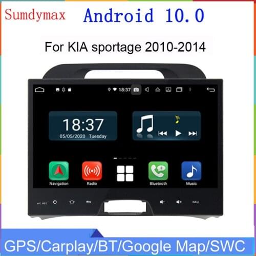 Android 10 octa core RAM 4G px5 car dvd player for KIA sportage 2010-2014 car audio radio head unit gps navigaiton wifi USB