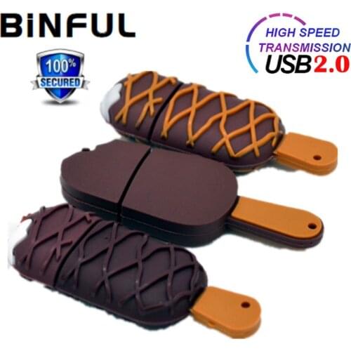 BiNFUL Pen Drive Ice CreamChocolate Usb Flash Drive High Quality 4GB 8GB 16GB 32GB 64GB 128GB 256GB Pendrive Flash Memory Card