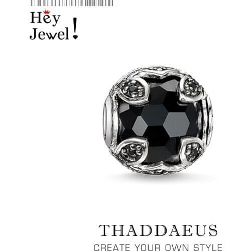 Beads Black Lotus, Silver Zirconia Beads Fits Bracelet Europe Necklace Karma Charms European Jewelry Accessories