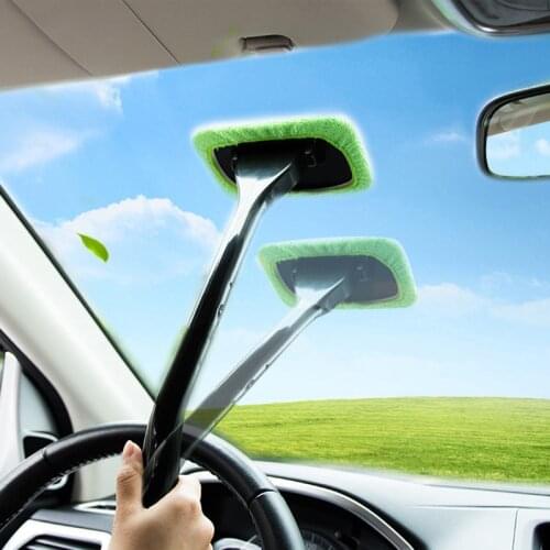 Car Dual-Use Dust Removal Defogging Glass Brush Front Glass Mop Car Window Cleaning Products B1