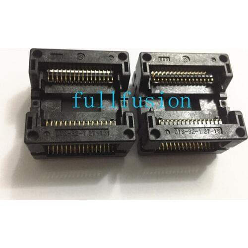 OTS-32-1.27-16 SOP32P 1.27mm Pitch Enplas IC Test Socket IC body size 11.25mm Burn in Socket