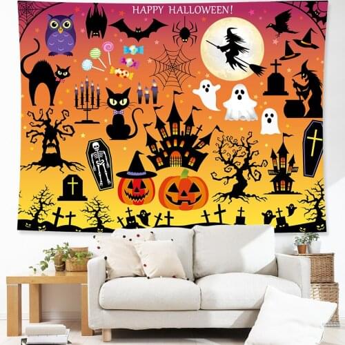 Halloween home decoration tapestry Mandala wall cloth travel mattress Hippie witchcraft Bohemian decorative wall tapestry