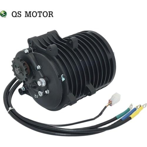QSMOTOR 138 3000W V3 70H 5500W Max Continuous 72V 100KPH Mid Drive Motor Conversion Kit For Dirt Bike