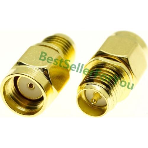 RP SMA Connector Male Plug To RP SMA Connector Female Jack Straight RF Coax Adapter Convertor