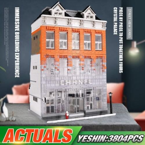 MOULD KING 16021 Street Building Toys The Crystal Palace House Compatible With 16021 Building Blocks Brick Kid Christmas Gift