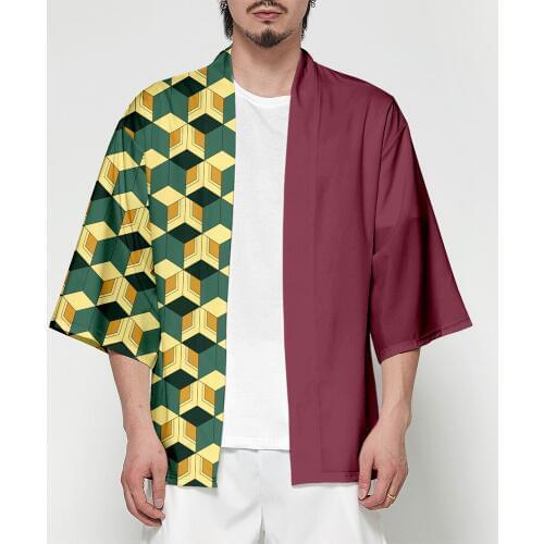 Demon Slayer Kimetsu no Yaiba Shirt kimono Kamado Tanjirou Nezuko Agatsuma Zenitsu Tomioka Giyuu Cosplay Costume Adult T-shirt