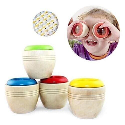 Best Wooden Educational Kaleidoscope Baby Children Learning Puzzle Sensory Toy