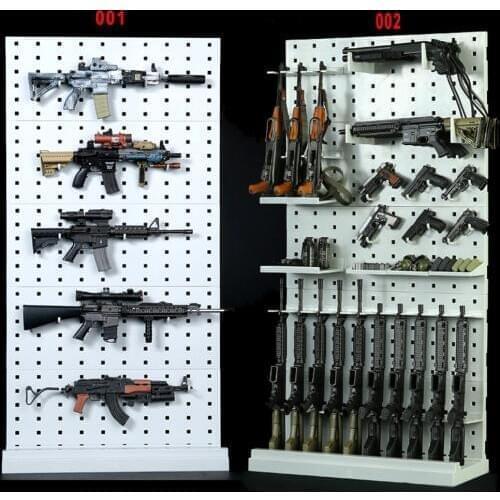 Model 001/002 1/6 Scale Gun Rack Modular Weapon Guns Display Stand Set (Weapons not included) For 12" Soldier Action Figure Toys