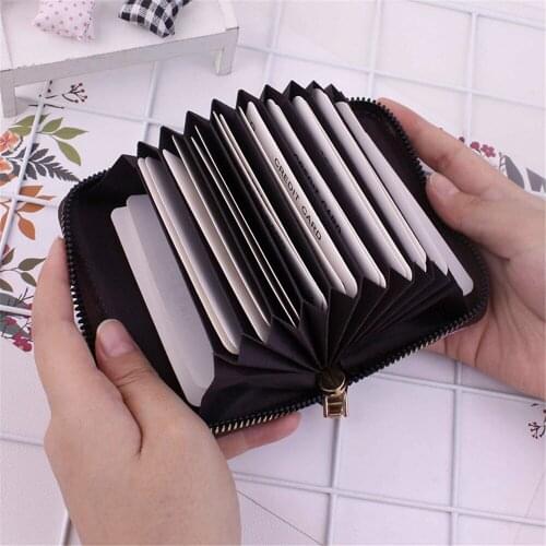 Fashion Multi Card Holder ID Credit Bank Card Holder Case Women Zipper Coin Purse Wallet Money Bag Female Evening Party Handbags