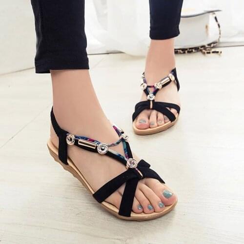 New 2020 Women Sandals Shoes Woman Summer Fashion Flip Flops Ladies Shoes Sandalias Mujer Plus Size 36-42 Black Beige Red