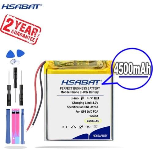 New Arrival [ HSABAT ] 4500mAh 125054 Lithium Polymer Li-Po li ion Replacement Battery for Mp3 MP4 MP5 GPS PSP