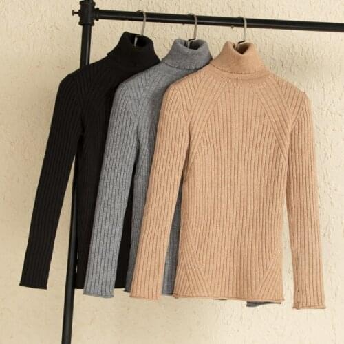 2021 korean style long sleeve top sweaters for women fashion tops clothing sweaters black turtleneck pullovers knitted blouses