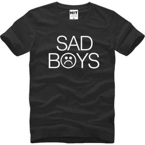 Rock Rap YUNG LEAN Sad Boys T Shirt Men Hip Hop Short Sleeve O Neck Cotton Man T-Shirt Cool Tee Shirt Homme Camisa Masculina