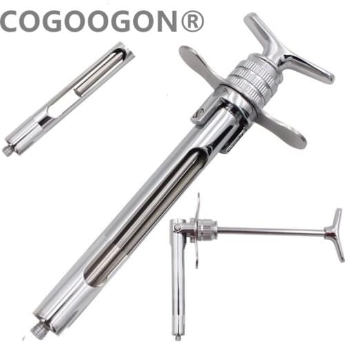 1Pc Dental Gun Syringe Stainless steel Quantitative Press Type Syringe Dental Surgical Instrument 1.8ml Dental Surgery Tool Oral