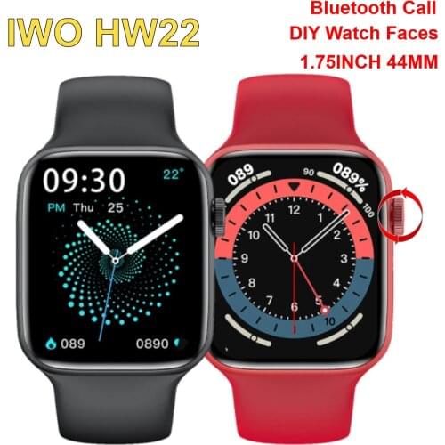 IWO 13 HW22 Smart Watch Women Men Support Bluetooth Call DIY Watch Faces Smartwatch 44MM for IOS Android Phone for Dropshipping