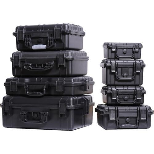 Outdoor Shockproof Waterproof Boxes Protective Safety Case Plastic Tool Box Dry Box Safety Equipment Tool Storage with Sponge