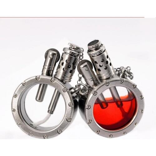 Unique Flint Kerosene Lighters Retro Flame Metal Grinding Wheel Petrol Old Trenches Cigarette Lighter Smoker Gadgets