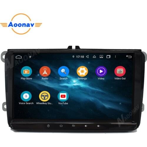 Universal 9 inch Android 10.0 Car Radio video Stereo Touch Screen Car Multimedia Player GPS navi Wifi for VW Passat Golf MK5