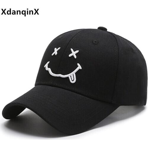 XdanqinX Snapback Cap New Spring Womens Cotton Baseball Caps Casual Versatile Fashion Tongue Cap Adjustable Size Sports Cap