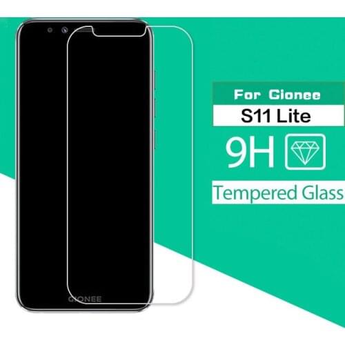 Tempered Glass Film For Gionee S11 Lite S11Lite 5.7in Screen Protector Front Clear Cover 9H Hardness Film Glass With Cloth