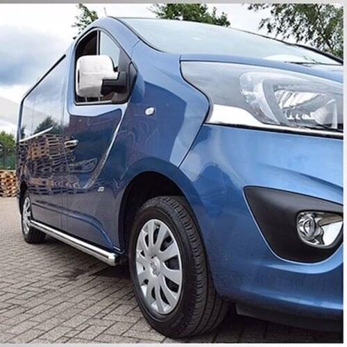 For Renault Trafic-Opel Vivaro Mirror Cover Chrome 2 Piece Chrome Styling Accessories 2015-2016-2017