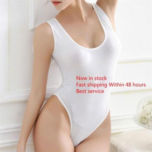 Womens Ladies Bodysuit Stretch Leotard Sleeveless Body Tops T shirt Jumpsuit