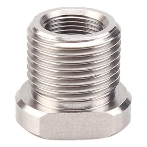1/2-28 to 3/4-16 Automotive Threaded Oil Filter Adapter - Stainless Steel