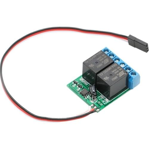 1PC K2 Remote Control Relay 1CH Dual Way PWM Switch Navigation Light Controller Module Max 20A for RC Aircraft Drone 5V Receiver