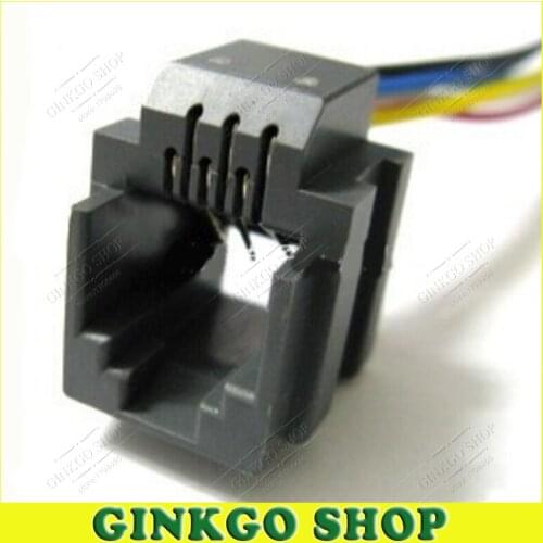 100pcs/lot 6P6C Telephone Outlet Crystal Head Female RJ11 PCB Socket Jack Telephone Adaptors Connectors 623K-6P6C Phone Port