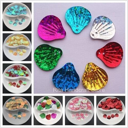 20g 13mm 18mm Shell Sequins Paillettes Sewing,Wedding Craft,Women Kids DIY,Hats,Shoes Garment Accessory Wholesale