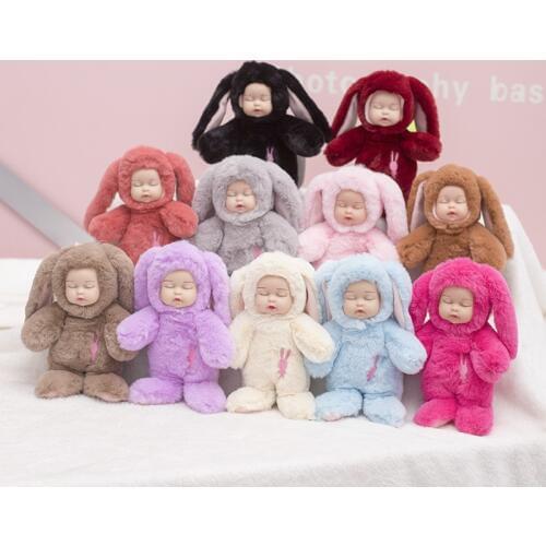 2018 Jewelry Cute Fashion Kids Plush Dolls Keychain Soft Stuffed Toys Keyring Mini Plush Animals Key Chain Baby For Girls Women