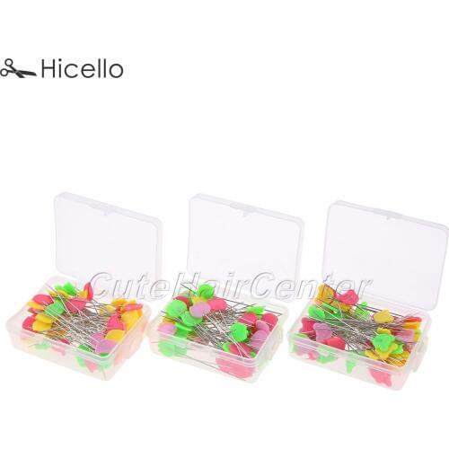 80pcs Sewing needles Dressmaking Pins Embroidery Patchwork Steel wire Nickel Plating Tulip Bird Bear DIY Tool Hicello
