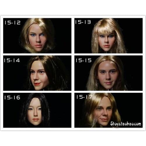 1/6 scale figure accessories female head shape for 12" action figure doll accessories not include body,clothes and other 15-16
