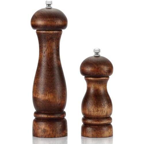 5/8 inch Solid Wood Pepper Grinder Kitchen Tool Manual Multi-purpose With Adjustable Ceramic Grinding Mill Kitchen Tools