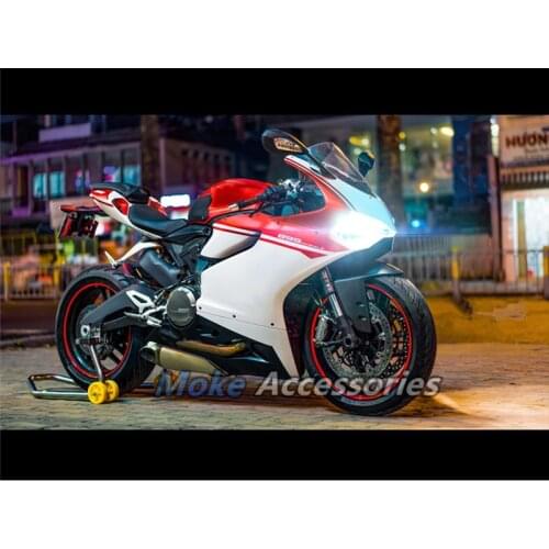 Motorcycle Fairings Kit Fit For Ducati 899 1199 2012-2014 Bodywork Set High Quality ABS Injection Red White/4