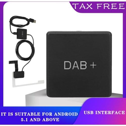 New Digital Radio Amplified DAB+ Box For Android 8.1/9.0/10.0 Aerial Amplified Antenna Adapter for Car Stereo Auto radio